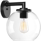 Luminaria tipo aplique de exterior para lámpara base E26. 120 V, hasta 100 W. Wet Location