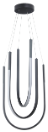 Luminaria decorativa colgante, de LED integrado 62 W, 3000 K, 2000 lm. Dimeable. Damp Location