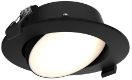 Luminaria para empotrar en cielo de LED integrado 10W, 850lm, 5CCT. Dimeable TRIAC/ELV. Wet Location