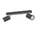 Luminaria tipo minispot doble para lampara base GU10. Hasta 2x5W. Dry Location