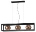 Luminaria decorativa colgante para lampara base E27. Hasta 3×40 W. Dry Location