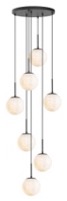 Luminaria decorativa colgante, para 7 lámparas, base E26. 120V, hasta 60W. Damp Location