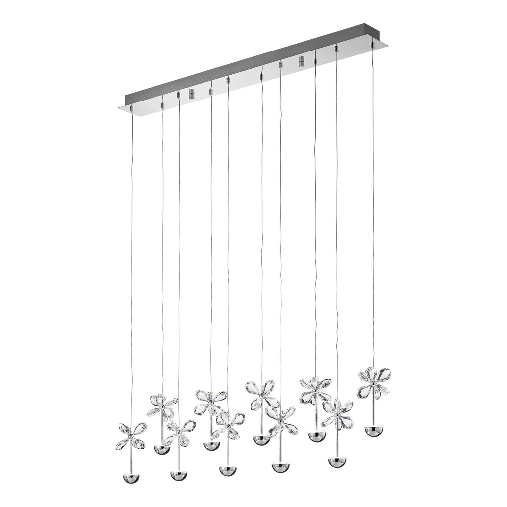 Luminaria decorativa colgante de LED integrado 25W, 3000K, 2700lm