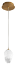 Luminaria decorativa colgante de LED integrado 8 W, CCT 30-35-4000K, 120‑277 V. No dimeable. Damp Location